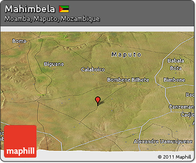 Satellite Panoramic Map of Mahimbela