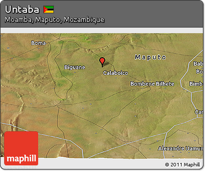 Satellite Panoramic Map of Untaba