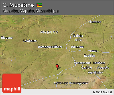 Satellite Panoramic Map of C. Mucatine