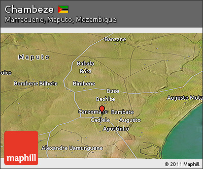 Satellite Panoramic Map of Chambeze