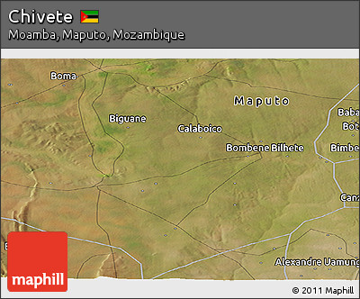 Satellite Panoramic Map of Chivete