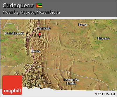 Satellite Panoramic Map of Cudaquene