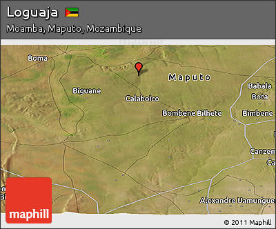 Satellite Panoramic Map of Loguaja