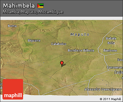 Satellite Panoramic Map of Mahimbela