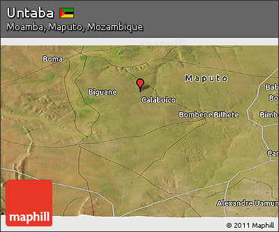 Satellite Panoramic Map of Untaba