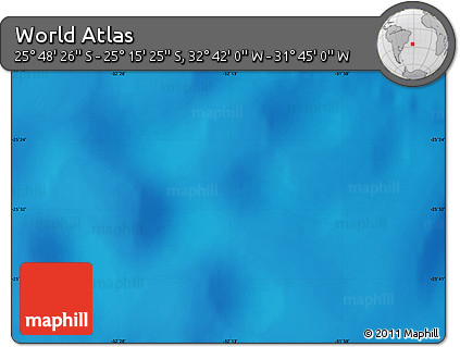 Physical Map of the Area around 25° 31' 56" S, 32° 13' 30" W