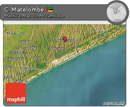 Satellite 3D Map of C. Matelombe