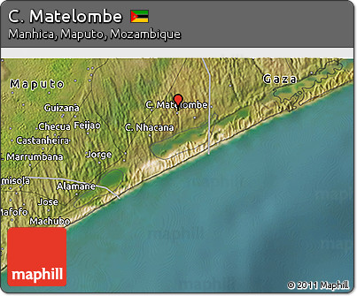 Satellite 3D Map of C. Matelombe