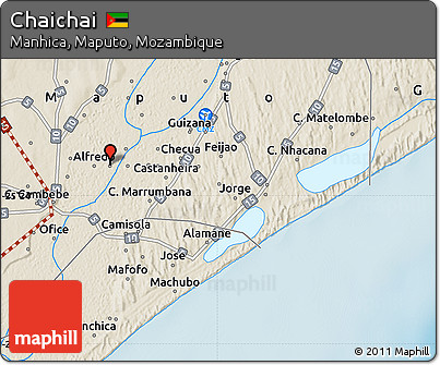 Shaded Relief Map of Chaichai