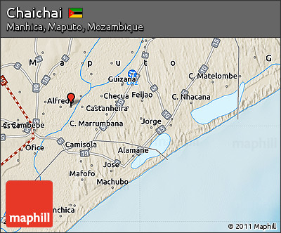 Shaded Relief Map of Chaichai