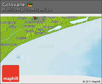 Physical Panoramic Map of Golovane
