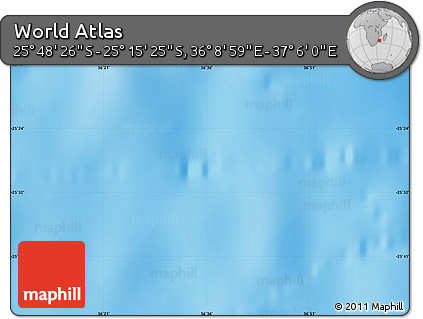Physical Map of the Area around 25° 31' 56" S, 36° 37' 30" E