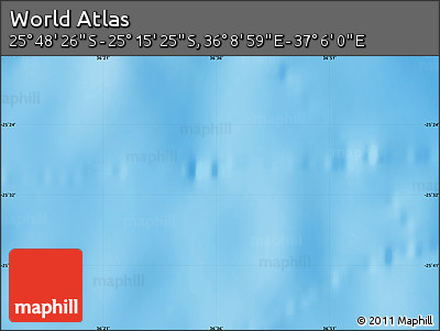Physical Map of the Area around 25° 31' 56" S, 36° 37' 30" E