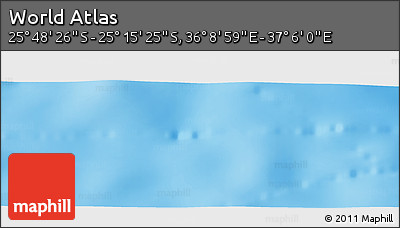 Physical Panoramic Map of the Area around 25° 31' 56" S, 36° 37' 30" E