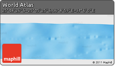 Physical Panoramic Map of the Area around 25° 31' 56" S, 36° 37' 30" E