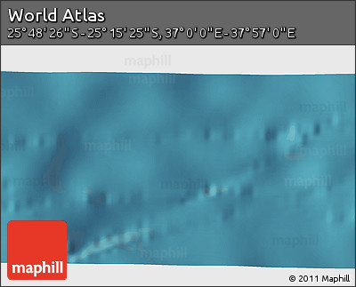 Satellite 3D Map of the Area around 25° 31' 56" S, 37° 28' 30" E