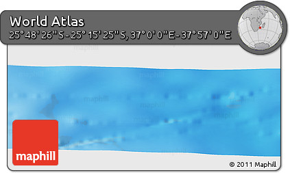 Physical Panoramic Map of the Area around 25° 31' 56" S, 37° 28' 30" E