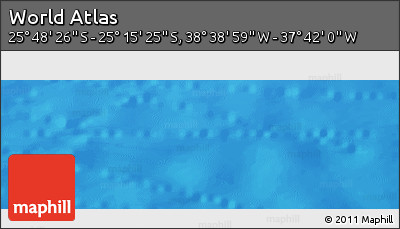 Shaded Relief Panoramic Map of the Area around 25° 31' 56" S, 38° 10' 29" W