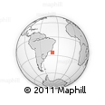 Outline Map of the Area around 25° 31' 56" S, 39° 52' 30" W, rectangular outline