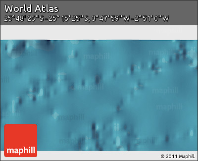 Satellite 3D Map of the Area around 25° 31' 56" S, 3° 19' 30" W
