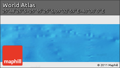 Physical Panoramic Map of the Area around 25° 31' 56" S, 40° 1' 29" E