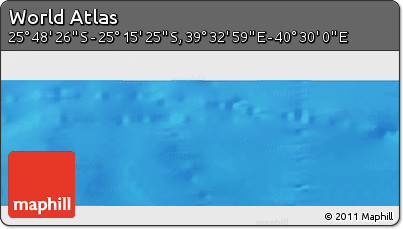 Physical Panoramic Map of the Area around 25° 31' 56" S, 40° 1' 29" E