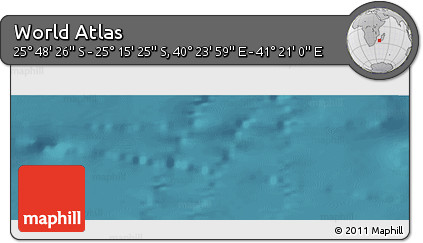 Satellite Panoramic Map of the Area around 25° 31' 56" S, 40° 52' 30" E