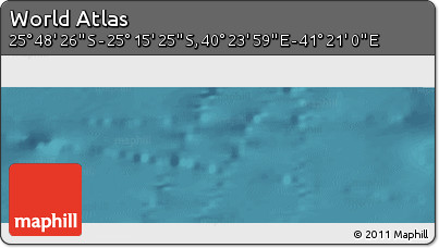 Satellite Panoramic Map of the Area around 25° 31' 56" S, 40° 52' 30" E
