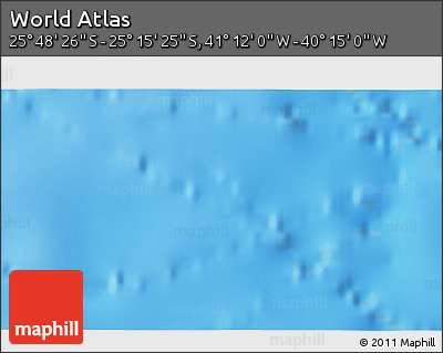 Physical 3D Map of the Area around 25° 31' 56" S, 40° 43' 30" W