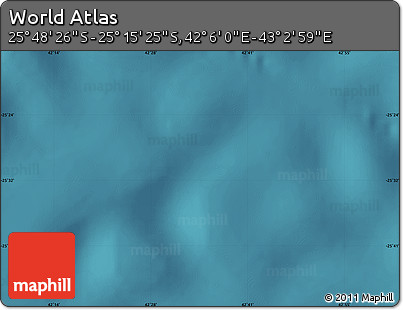 Satellite Map of the Area around 25° 31' 56" S, 42° 34' 30" E