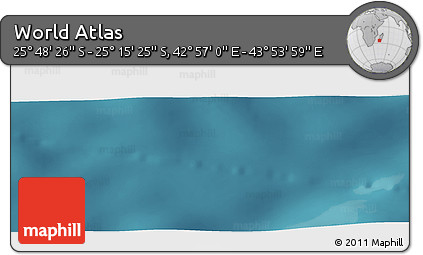 Satellite Panoramic Map of the Area around 25° 31' 56" S, 43° 25' 29" E