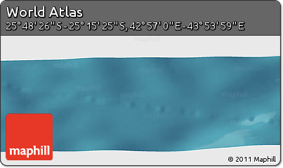 Satellite Panoramic Map of the Area around 25° 31' 56" S, 43° 25' 29" E