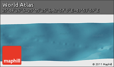 Satellite Panoramic Map of the Area around 25° 31' 56" S, 43° 25' 29" E