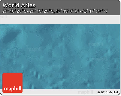 Satellite 3D Map of the Area around 25° 31' 56" S, 43° 16' 29" W