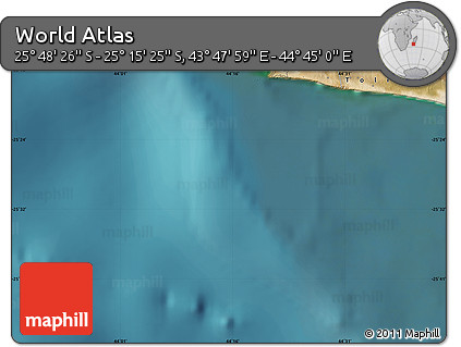 Satellite Map of the Area around 25° 31' 56" S, 44° 16' 29" E