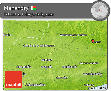 Physical 3D Map of Manendry