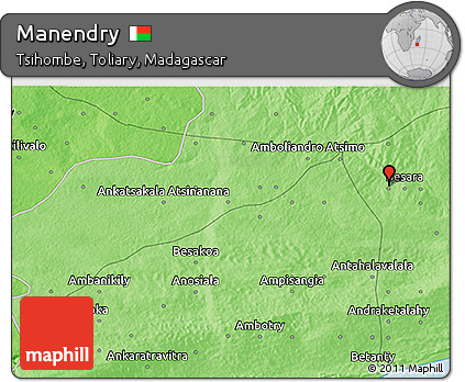 Political 3D Map of Manendry