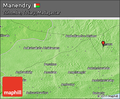 Political 3D Map of Manendry