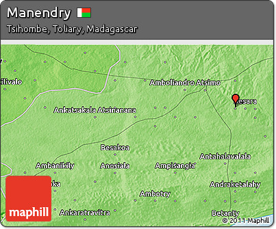 Political 3D Map of Manendry