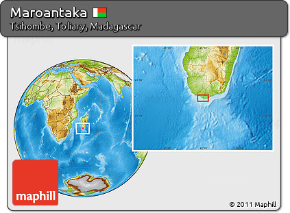 Physical Location Map of Maroantaka