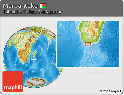 Physical Location Map of Maroantaka