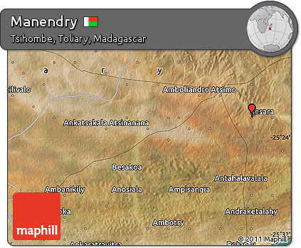 Satellite Map of Manendry