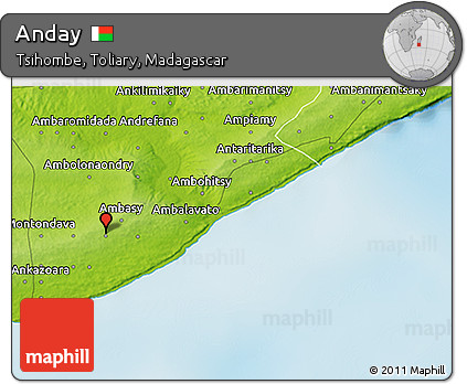 Physical 3D Map of Anday
