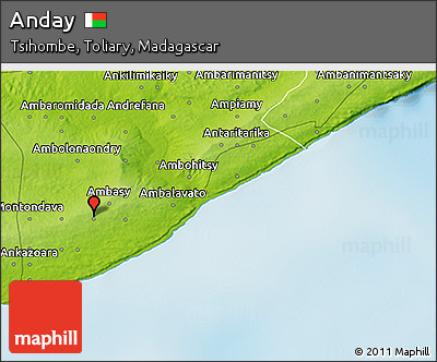 Physical 3D Map of Anday