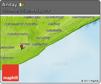 Physical 3D Map of Anday
