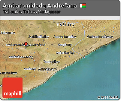 Satellite 3D Map of Ambaromidada Andrefana