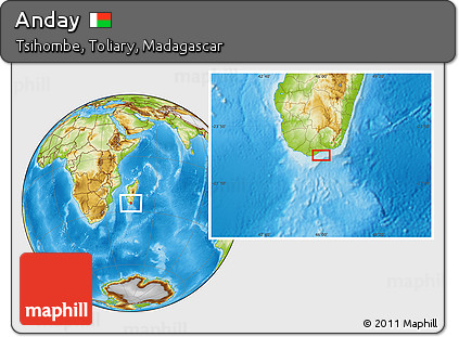 Physical Location Map of Anday