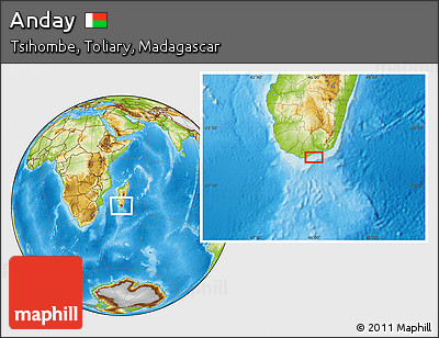 Physical Location Map of Anday