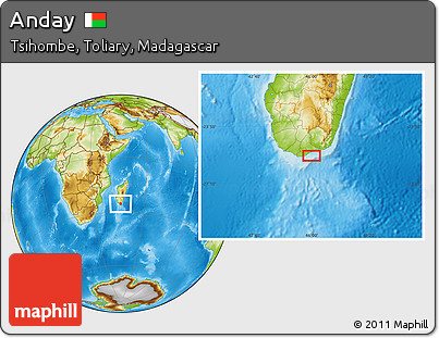 Physical Location Map of Anday