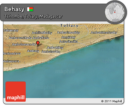 Satellite Panoramic Map of Behasy